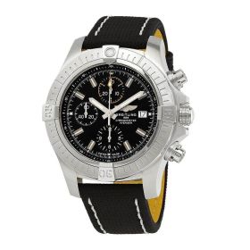 Breitling A13317101B1X1 Avenger Chronograph Black Dial Men's Military Leather Chronograph Watch