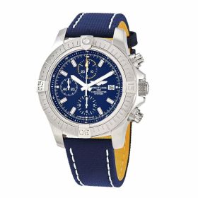 Breitling A13317101C1X1 Avenger Chronograph Blue Dial Men's Military Leather Chronoraph Watch