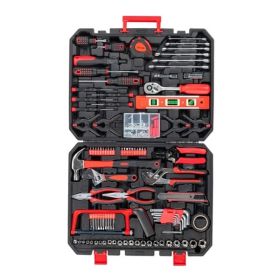198pc Tool Set Black & Red (Option: Red Black)