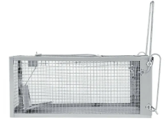 USA Mouse Trap Rat Trap Rodent Trap Live Catch Cage, Easy To Set Up And Reuse (Option: Gray)