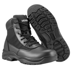 VEVOR Men's Military Tactical Boots, 6 inch Combat Hiking Work Boots, Lightweight & Breathable & Sturdy Mens Motorcycle Interceptor Trooper Boot (Shoe Size: US 10, size: 6 inch)