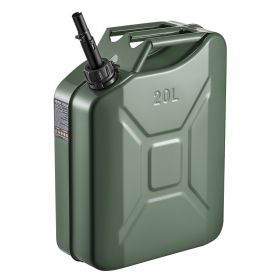 VEVOR Metal Fuel Container, 5.3 Gallon, Fuel Jerry Can with Spout and Comfort Handle, 6 L/min Max Flow Rate (Number of Sets: 1 Pack, Color: green)